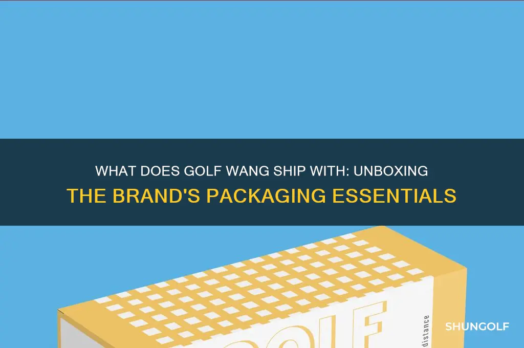 what does golf wang ship with