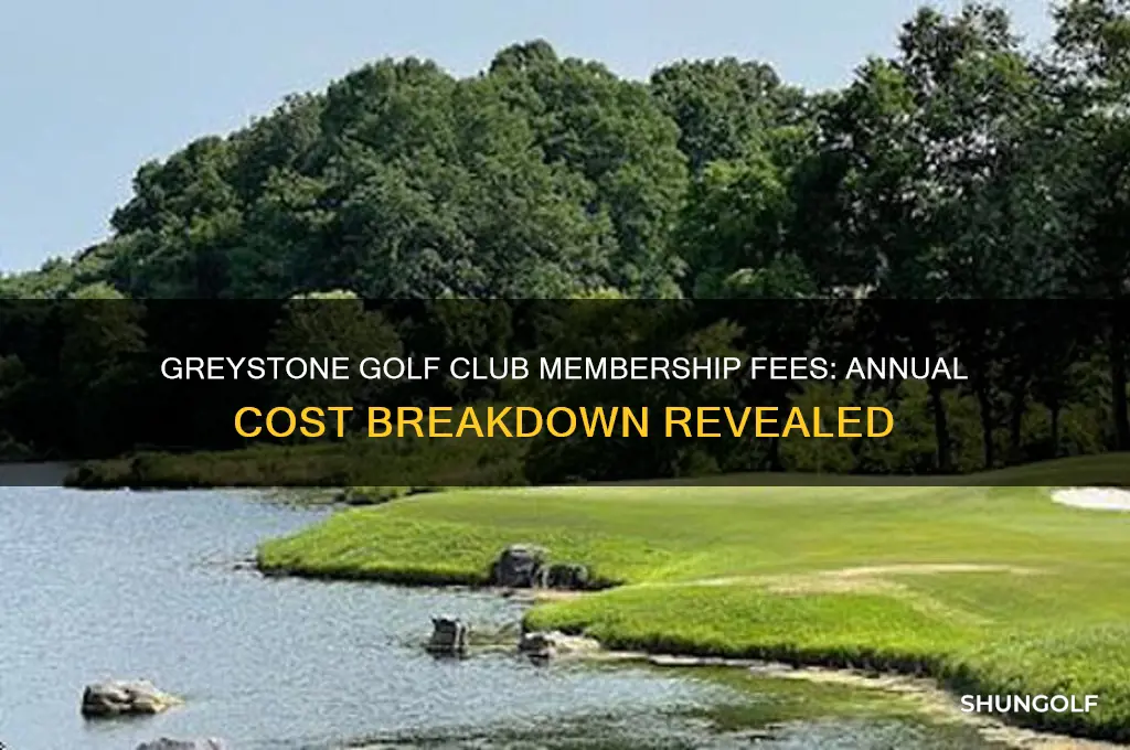 what does greystone golf club charge a year for membership