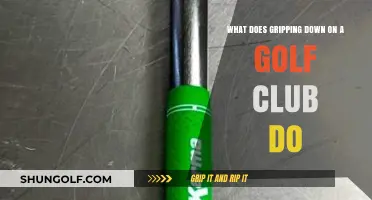Gripping Down on a Golf Club: Enhancing Control and Precision in Your Swing