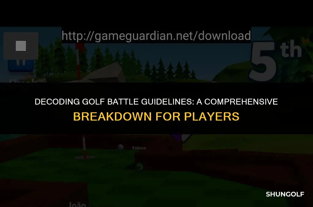 what does guideline mean in golf battle