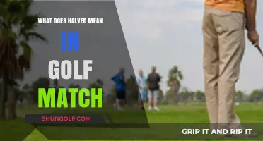 Decoding Golf Slang: What Does 'Halved' Mean in a Match?