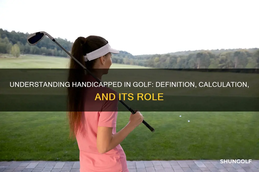 what does handicapped mean in golf