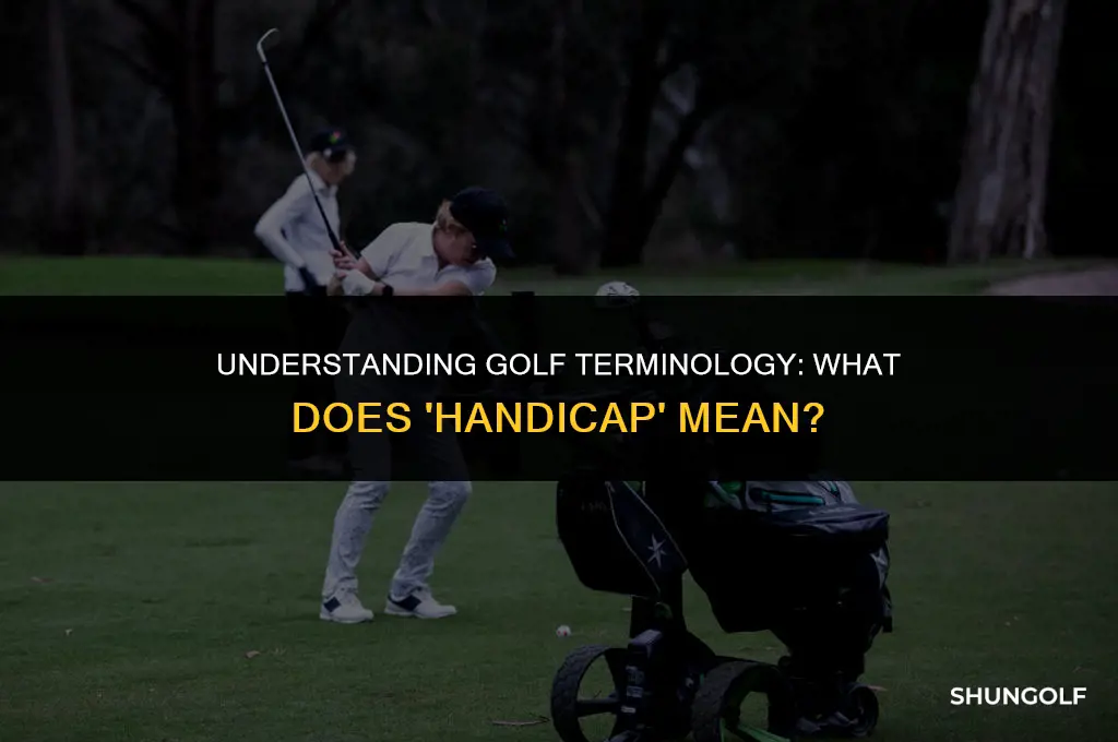 what does handy cap mean in golf