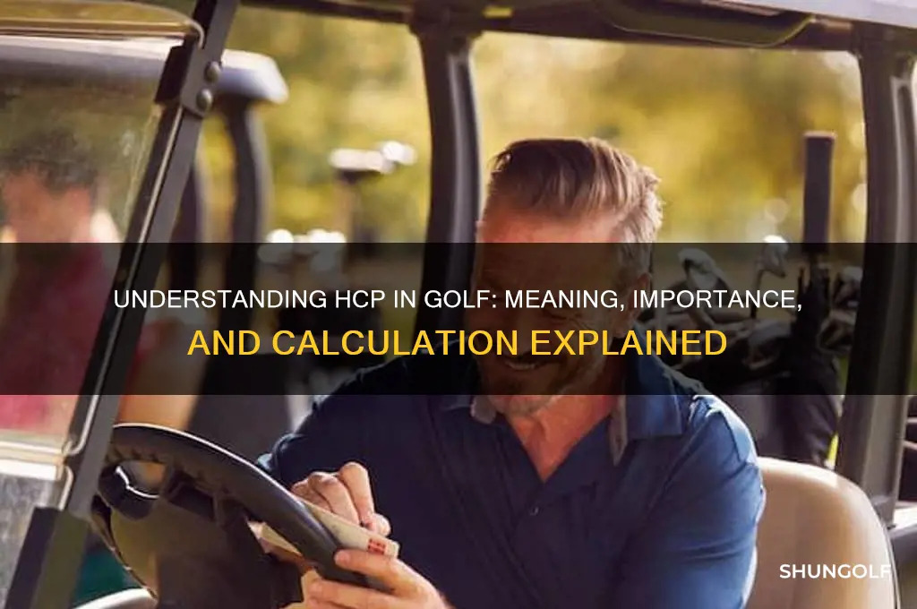 what does hcp stand for golf