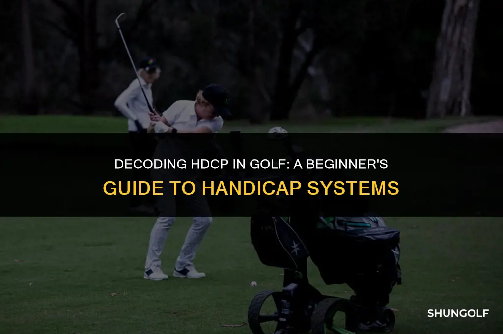 what does hdcp mean in golf