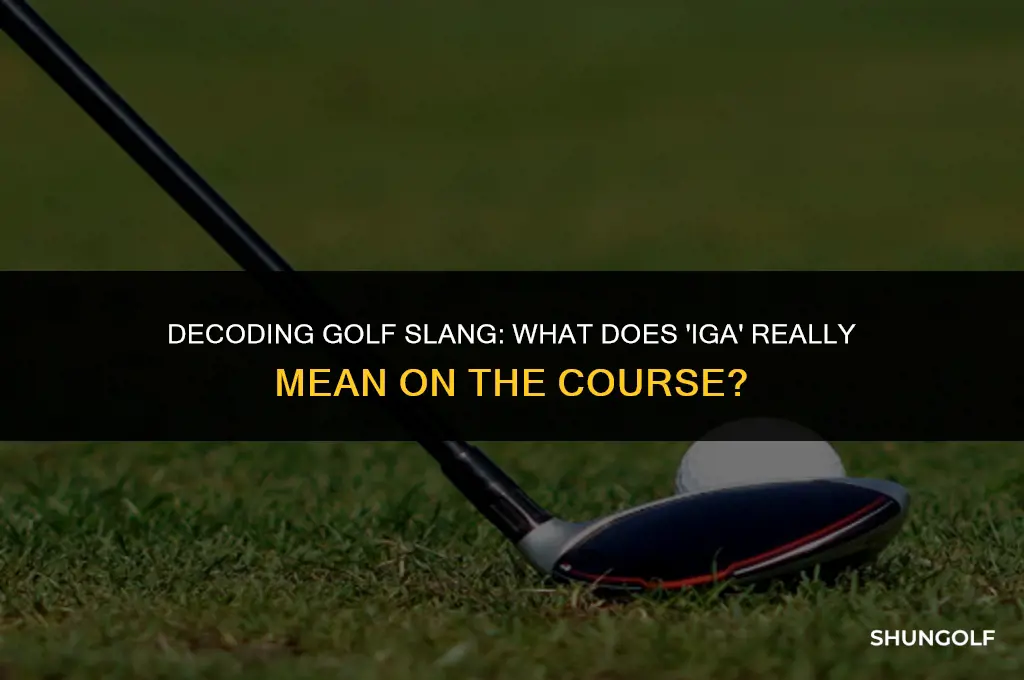 what does iga mean in golf