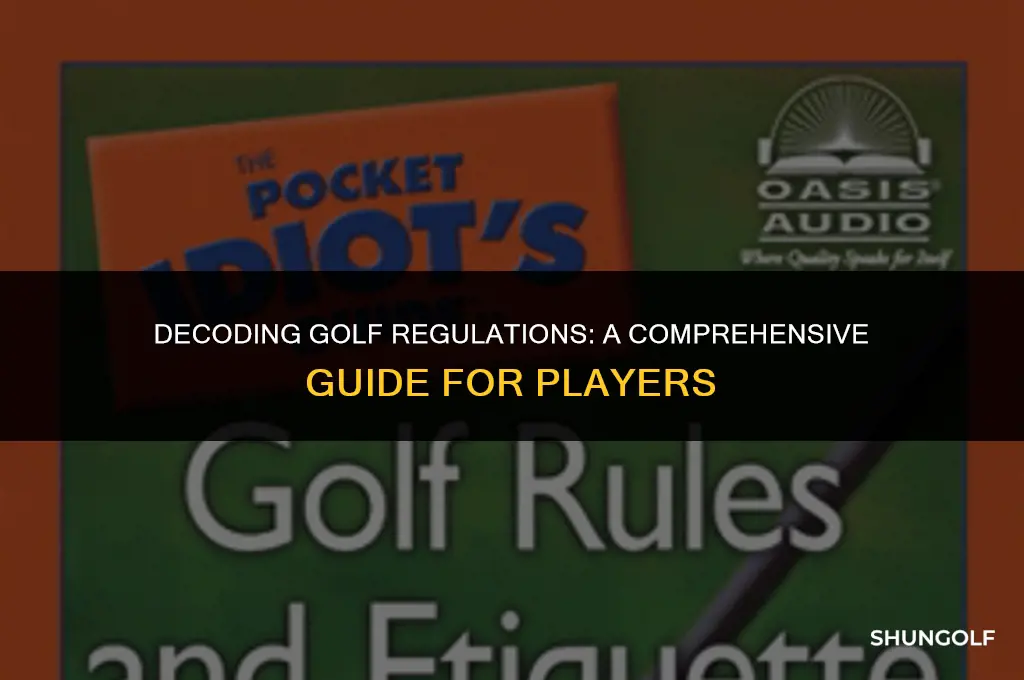 what does in regulation mean golf