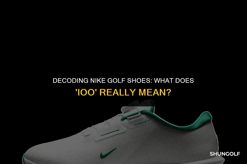 what does ioo on back of nike golf shoes mean