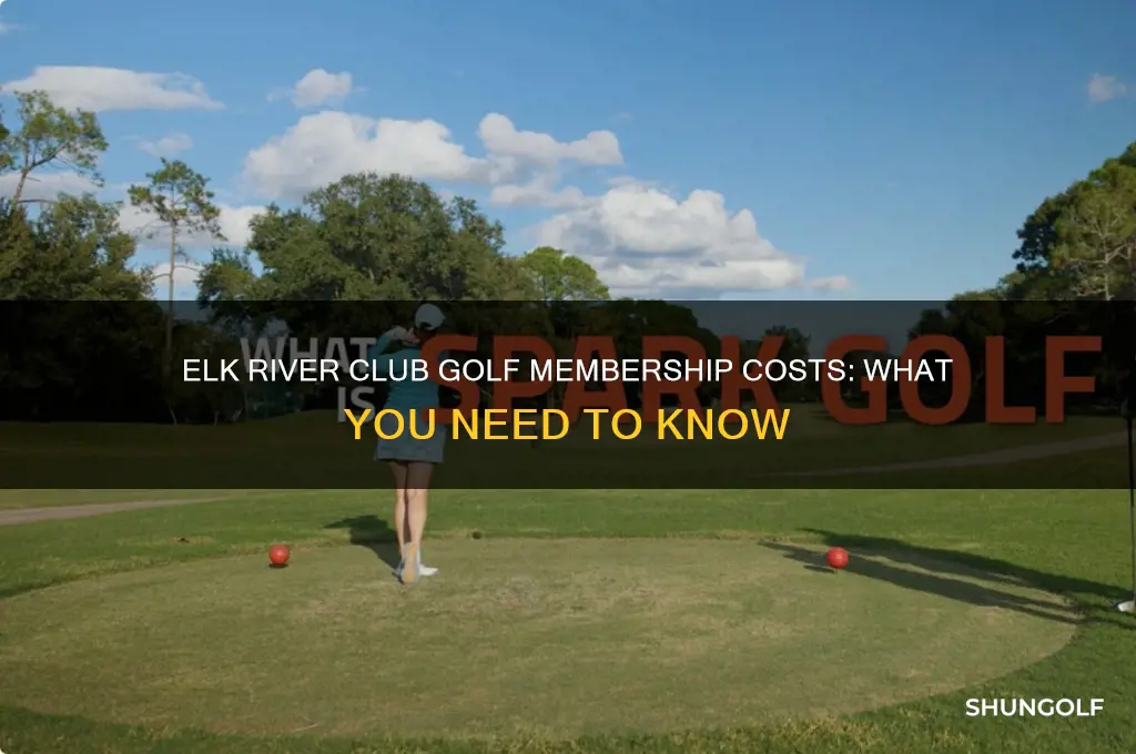 what does it cost to join elk river club golf