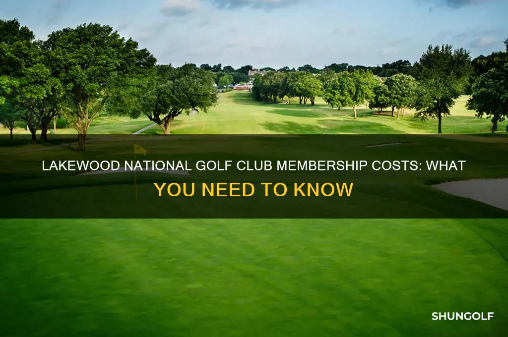 what does it cost to join lakewood national golf club