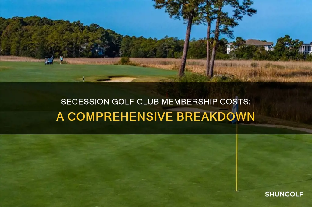 what does it cost to join secession golf club
