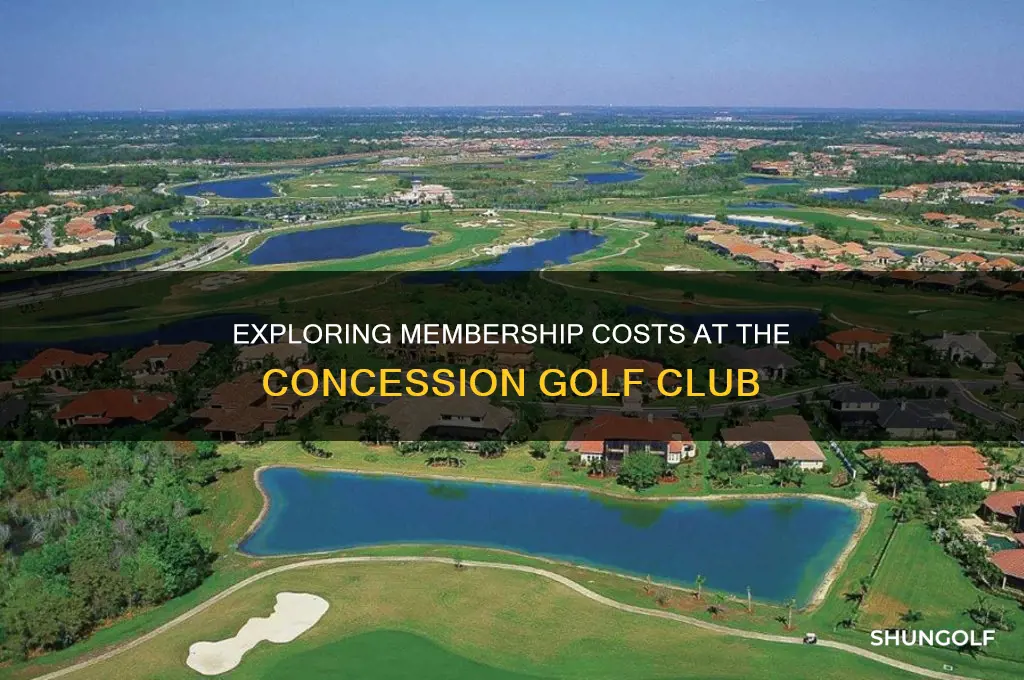 what does it cost to join the concession golf club
