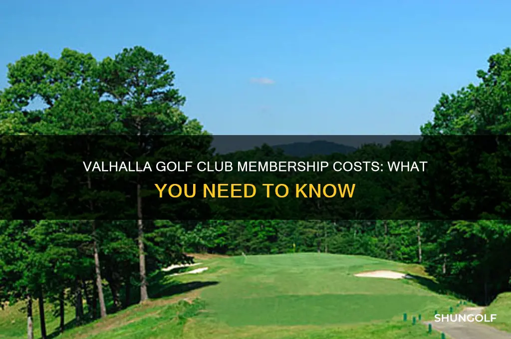 what does it cost to join valhalla golf club