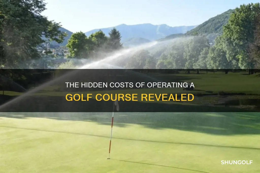 what does it cost to run a golf course