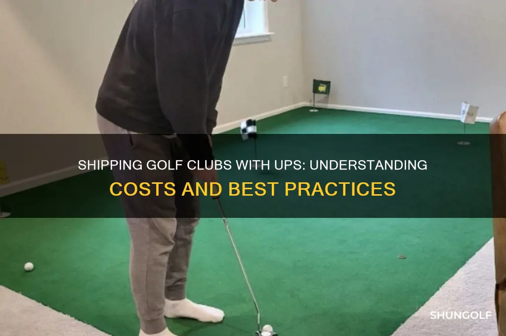 what does it cost to ship golf clubs ups