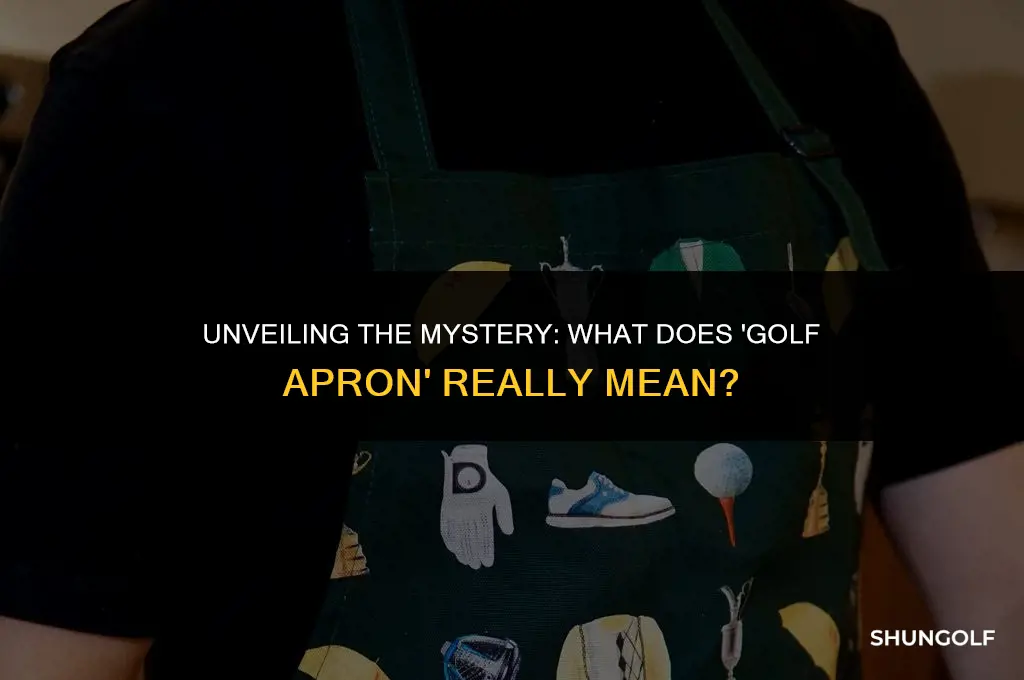what does it mean golf apron