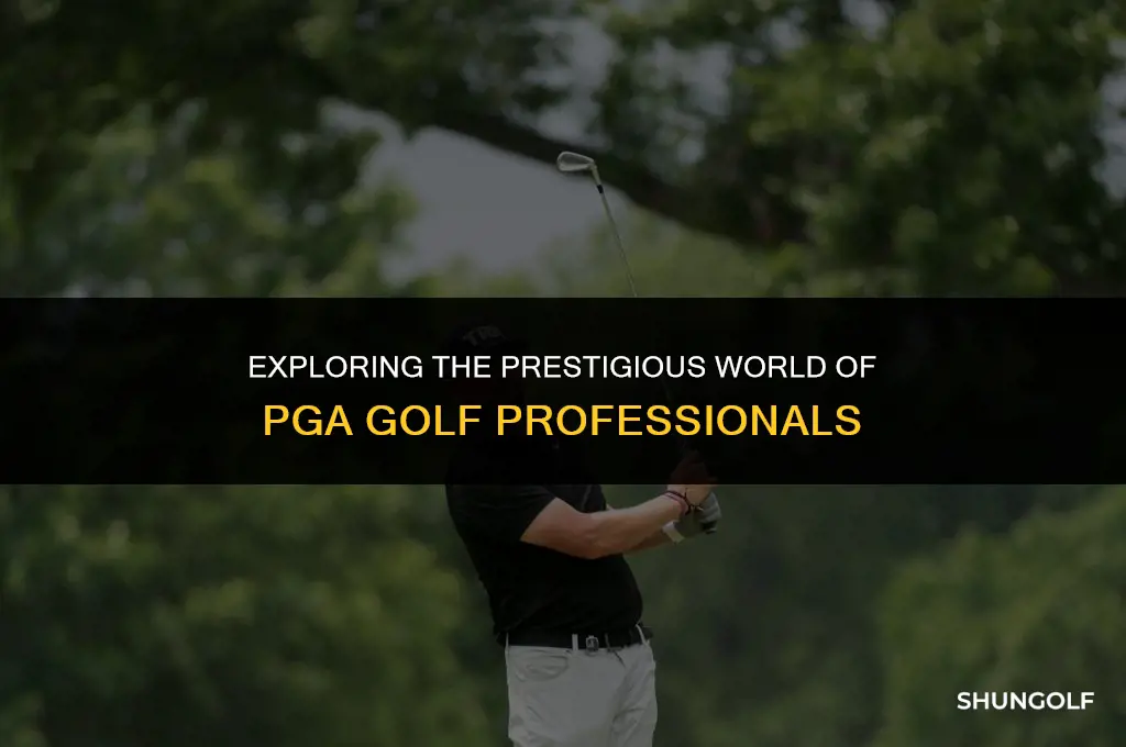 what does it mean to be a pga golf professional