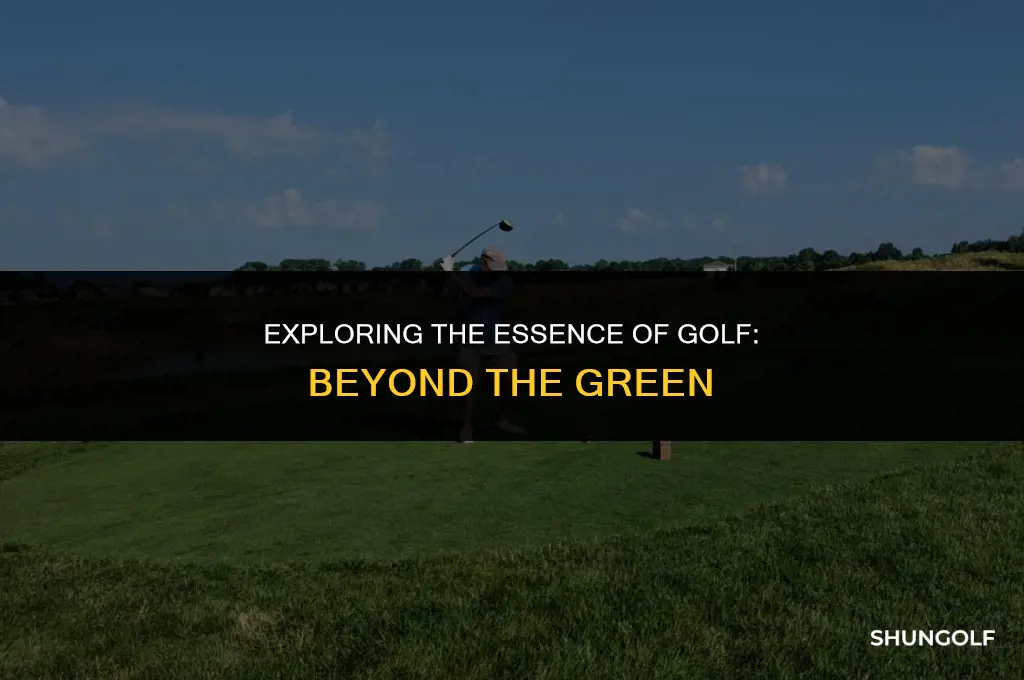 what does it mean to be golf