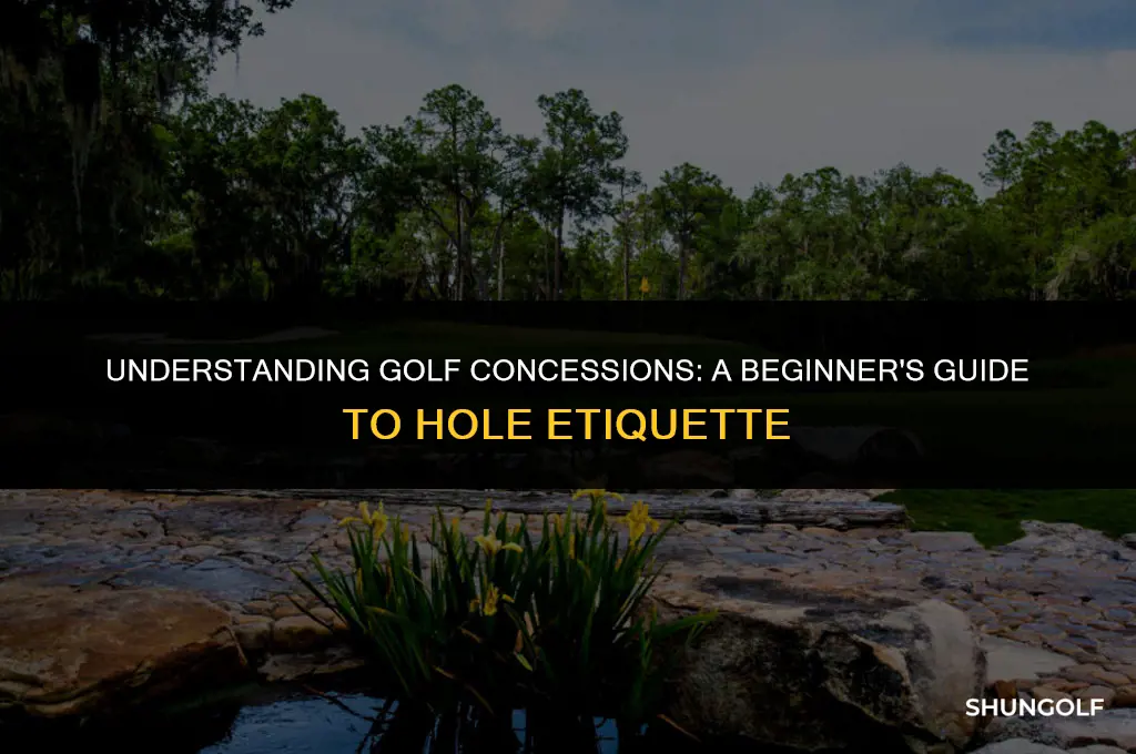 what does it mean to concede a hole in golf