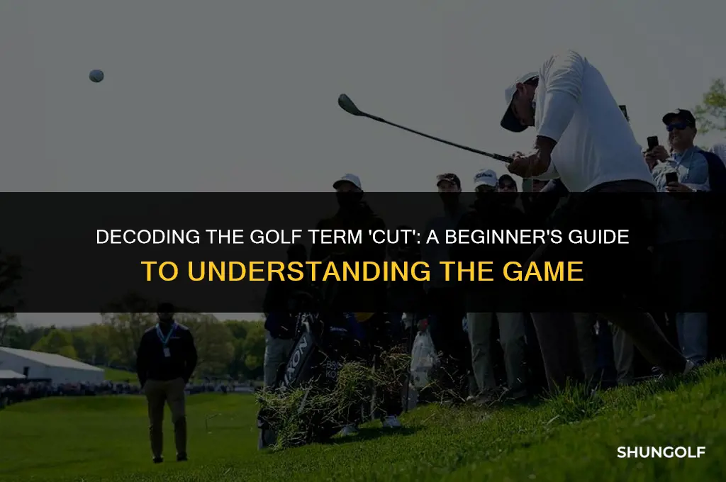 what does it mean to cut in golf