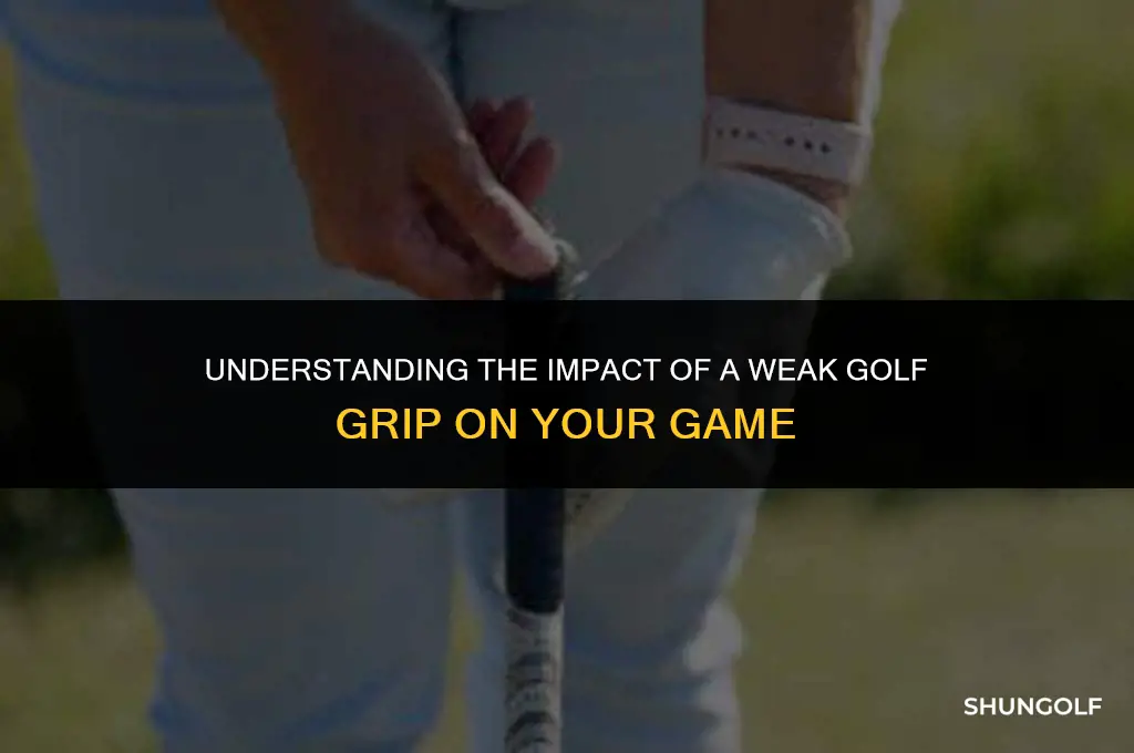 what does it mean to have a weak golf grip