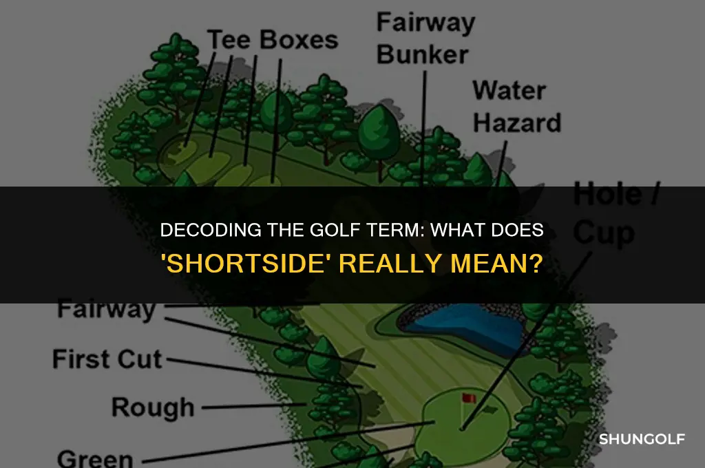 what does it mean to shortside in golf