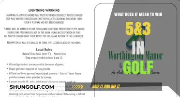 Decoding Golf Scores: What Does 5&3 Really Mean?