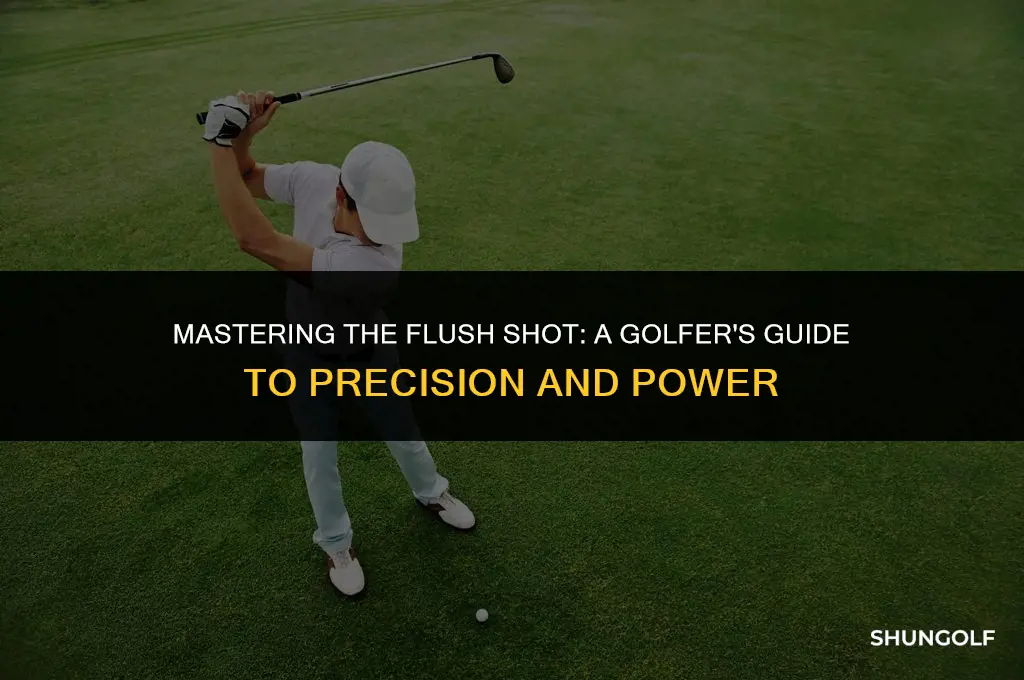 what does it mean when a golf shot is flushed