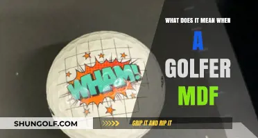 Decoding Golf Slang: What Does 'MDF' Mean on the Course?