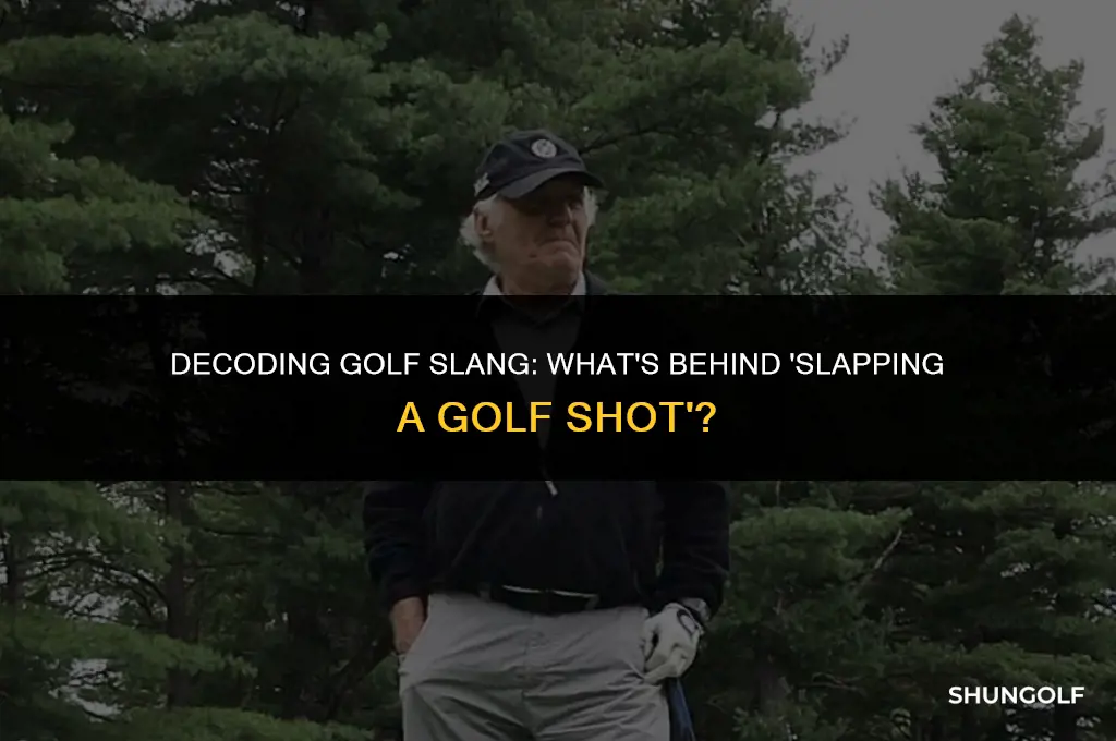 what does it mean when you slap a golf shot