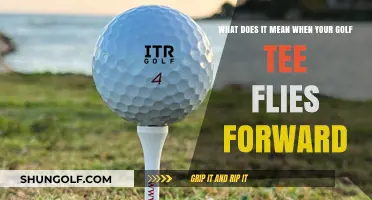 Golf Tee Takes Flight: Unraveling the Mystery of the Forward Launch