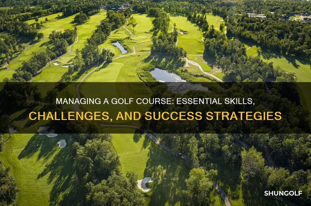 what does it take to run a golf course