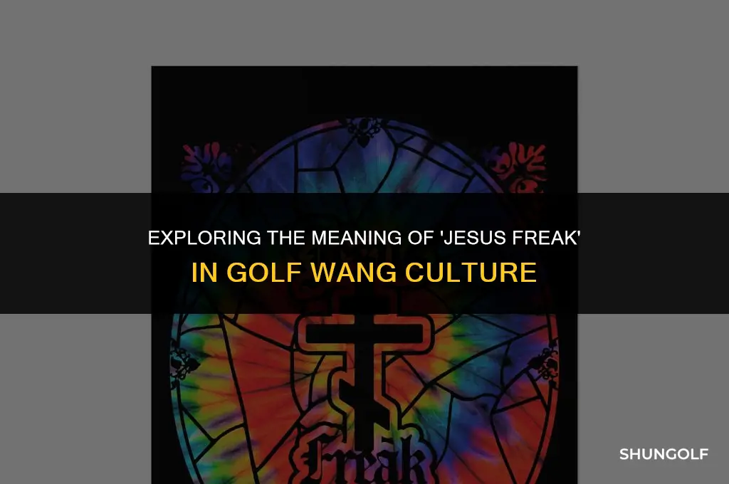 what does jesus freak mean golf wang