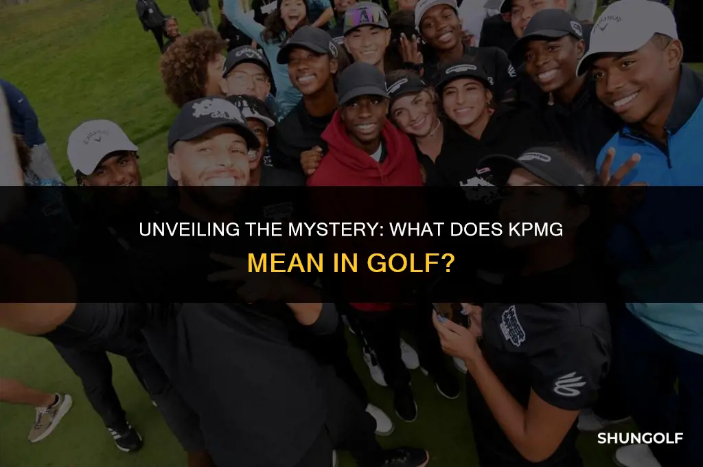 what does kpmg mean in golf