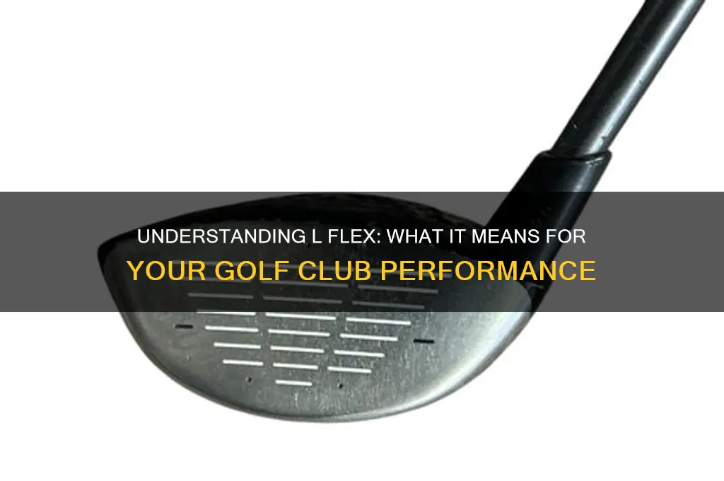 what does l flex mean on a golf club