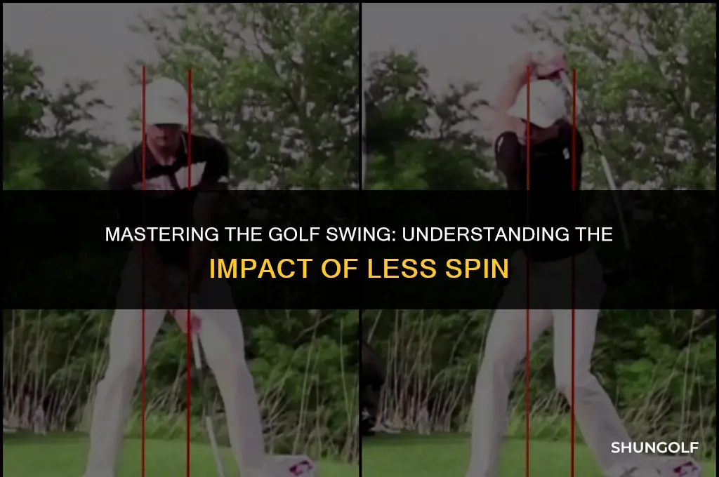 what does less spin mean in golf