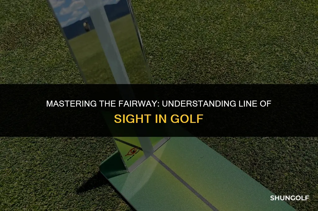 what does line of sight in golf mean