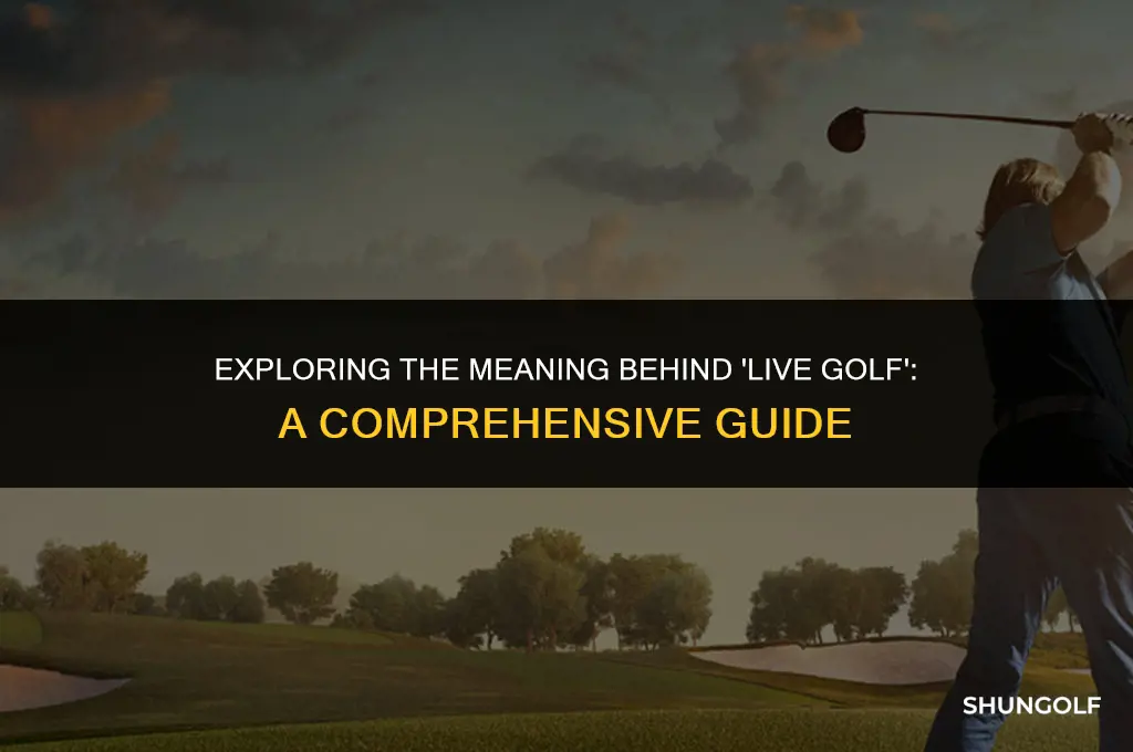what does live golf stand for