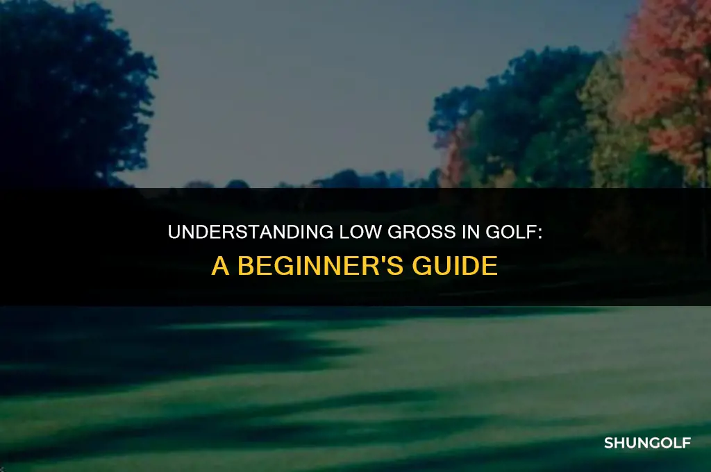 what does low gross mean in golf