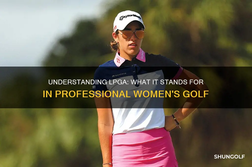 what does lpga stand for golf