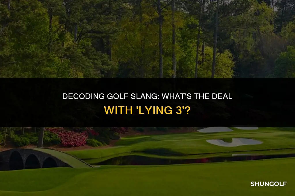 what does lying 3 mean in golf