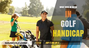 Understanding the 'M' Designation in Golf Handicap Calculations
