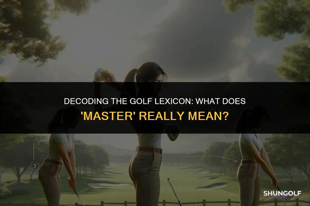 what does master mean in golf