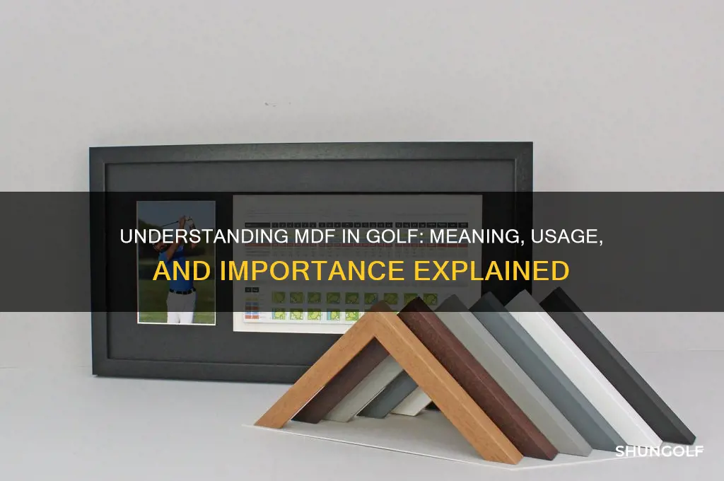 what does mdf in golf stand for