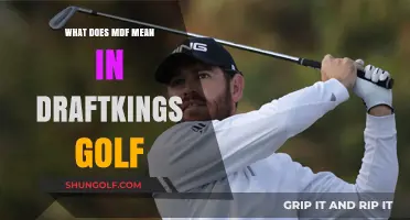 Decoding MDF: A Beginner's Guide to DraftKings Golf Terminology