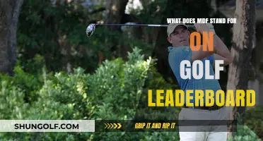 Understanding MDF on Golf Leaderboards: Meaning and Implications Explained