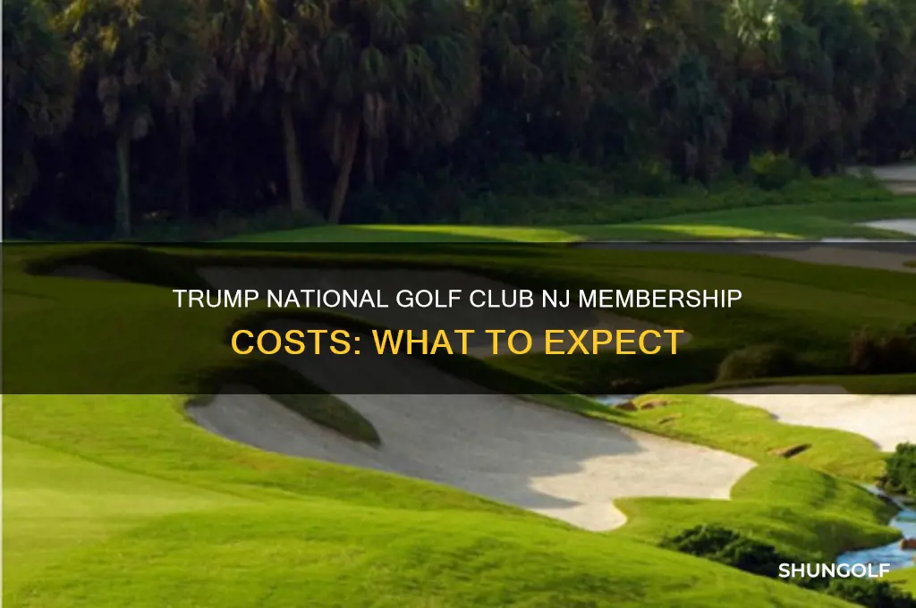what does membership cost trump national golf club nj