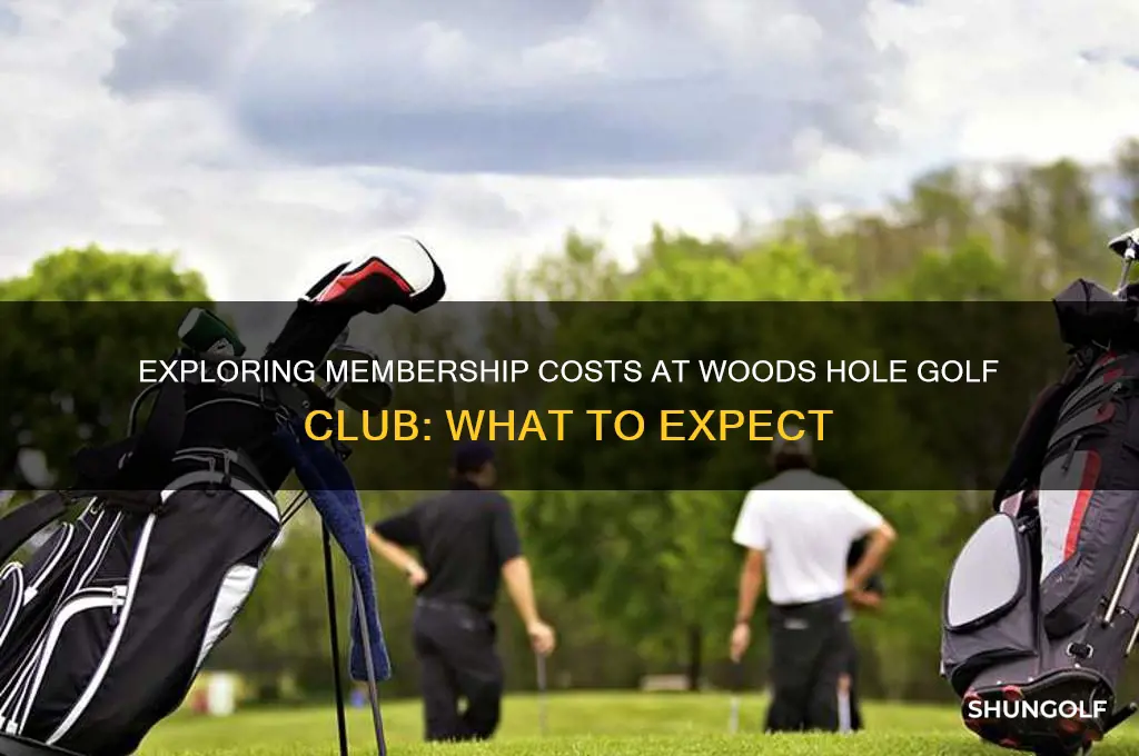 what does membership woods hole golf club cost