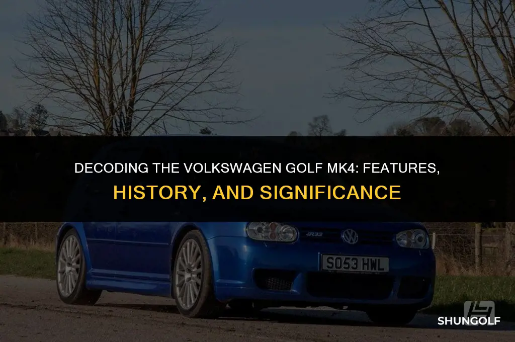 what does mk4 mean vw golf