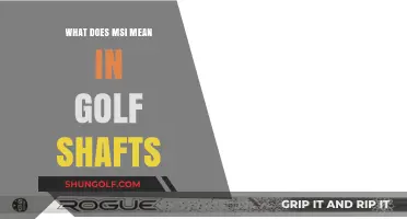 Understanding MSI: A Key Factor in Golf Shaft Performance